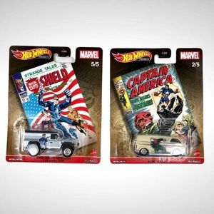 Hot Wheels 2021 x Marvel Comics Red Skull & Nick Fury Set of 2!